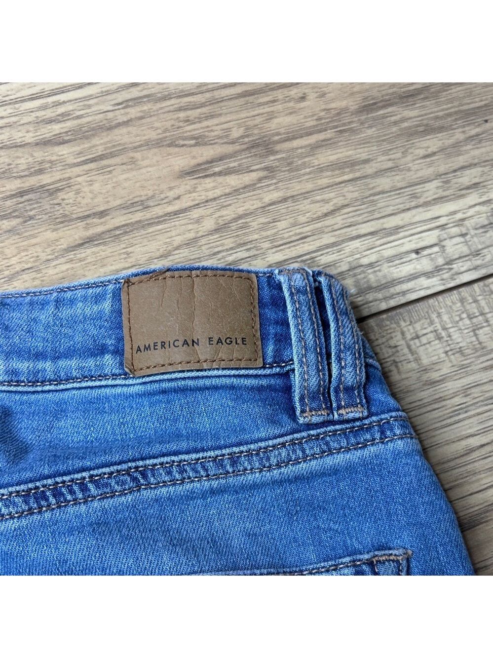 Women’s American Eagle Super High Rise Baggy Wide Leg Cargo Jeans Size 0 - Picture 7 of 13